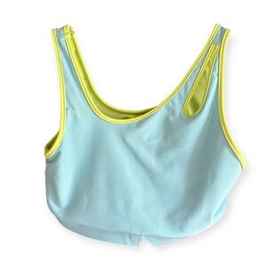 Athleta Size XL (14) Blue Cutout Bikini Top -